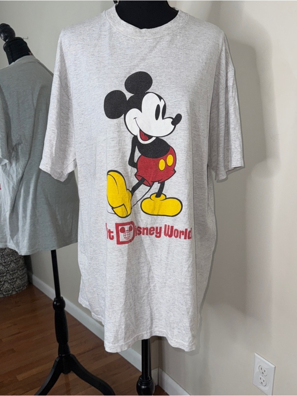 Disney 90s Mickey Mouse Walt Disney World T Shirt White Size XL